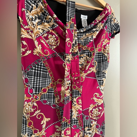 Vintage Cache ‘Versace’ Print Dress: Size Medium - Picture 3 of 8
